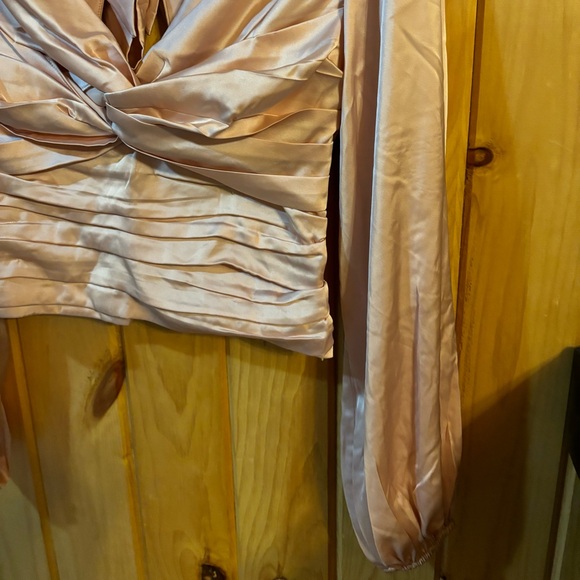 Express Women’s Ballet Pink Long Sleeve Silky Top - Picture 3 of 8